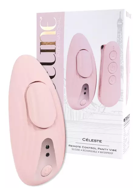 Pikkuhousuvibraattori on ovaalin muotoinen. Päällä magneetti ja virtakytkin. - Klitoriskiihottimet ja Muut Hierojat - 8714273058560 - 1