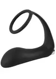 Black Velvet Vibrating Ring & Plug - Eturauhaskiihottimet - 4024144608560 - 4
