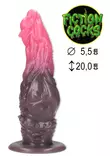 hieman kaareva, uritettu dildo ilman kiveksiä. Pohja litteä. - Anaalidildot - 8714273024190 - 1