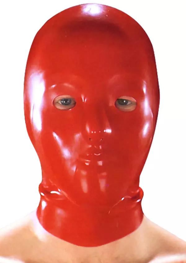 Latexa Punainen Kumihuppu - Lateksi Huput ja Naamiot - 634000 - 1