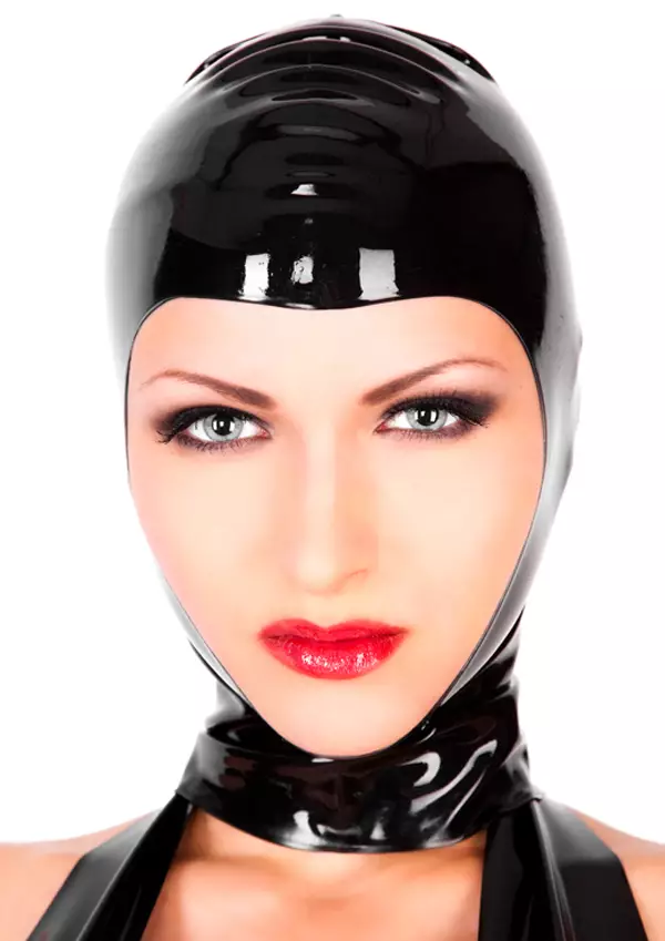 Latexa Musta Kumihuppu - Lateksi Huput ja Naamiot - 399000 - 1