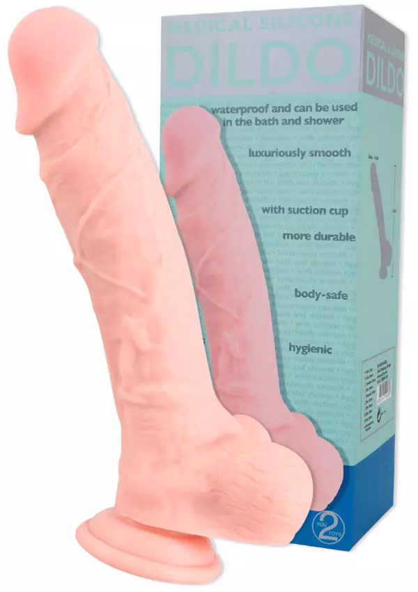 silikoninen diljo, joka muistuttaa aitoa penistä - Dildot ja Tekopenikset - 4024144540280 - 1