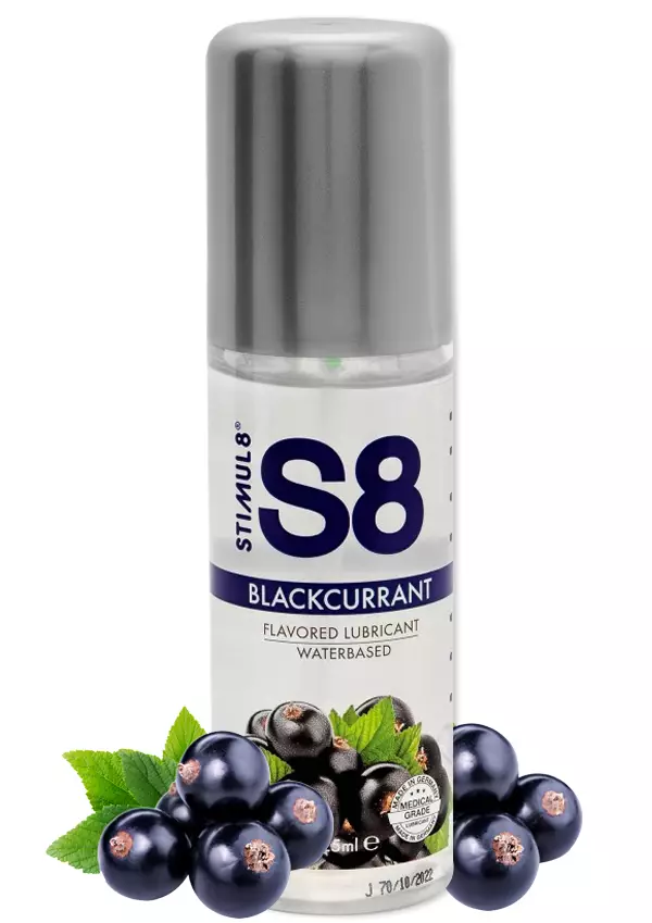 Stimul8 Liukuvoide Mustaherukka 125ml - Liukuvoiteet - 8713221819840 - 1