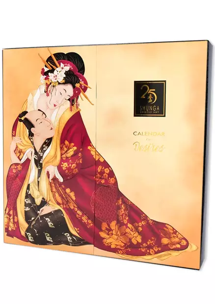 Tyylikäs aikuisten eroottinen joulukalenteri. kannessa japanilainen taideteos. - Kalenterit 2026 - 4024144672141 - 1