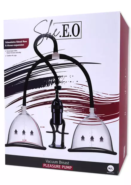 Rintapumppu, jossa kaksi kuppia ja letkujen päässä kahva. - Nännipumput - 8713221841971 - 1