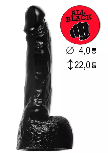 All Black 11 Dildo - Dildot ja Tekopenikset - 5420044200511 - 1