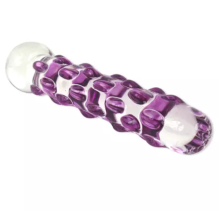 Lasidildo on tehokkaasti muotoiltu, nystyrät ovat kookkaita. - Dildot ja Tekopenikset - 603912279481 - 2
