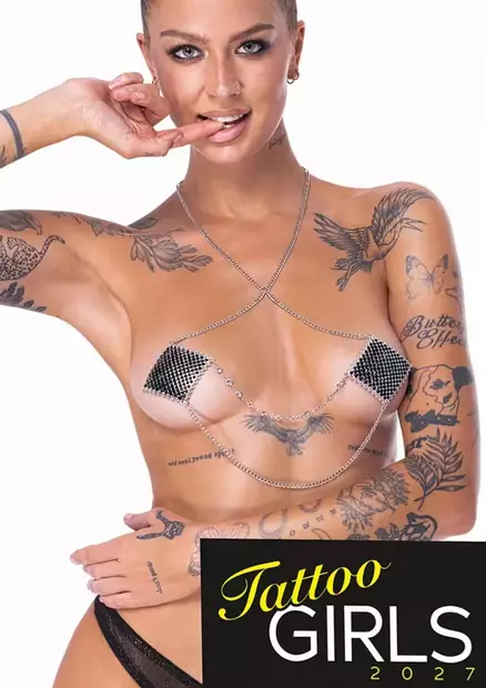 Tatuoituja tyttöjä seinäkalenteri - Kalenterit 2027 - 4024144699261 - 1