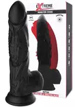 Fantasia dildo muistuttaa penistä. Kuvioitu pinta ja kivekset - Vibraattorit - 8713221846181 - 1