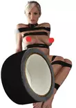 Bondage-teippi Musta - Käsiraudat, Kahleet ym. - 4050854895501 - 1