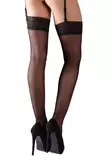 Cottelli Legwear Mustat Sukat - Sukat Sukkanauhoihin - L19911 - 2