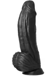 Iso dildo, jonka pinnalla juomuja sek=C3=A4 poimuja - Vibraattorit - 8713221836571 - 4