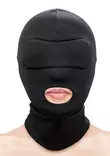 Musta huppu, jossa aukko suun kohdalla. silmien kohdalla kevyt toppaus=
=2E - Huput ja Naamiot - 657447108921 - 1
