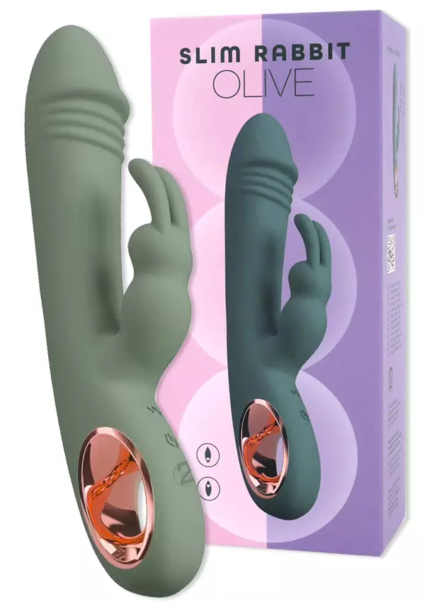 Pupuvibraattori, jossa kärki kuin peniksellä ja klitoriskiihotin pupun mallinen - Vibraattorit - 4024144481941 - 1