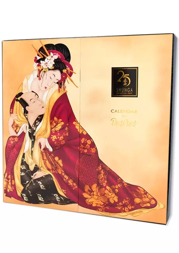 Tyylikäs aikuisten eroottinen joulukalenteri. kannessa japanilainen taideteos. - Kalenterit 2026 - 4024144672141 - 1