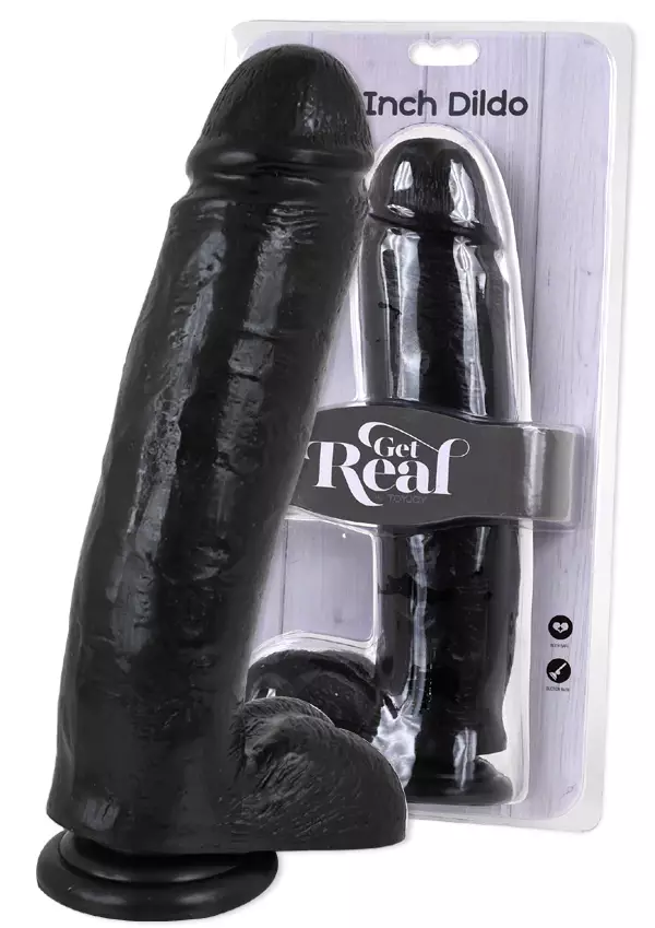 GetReal Dildo 10 Musta - Dildot ja Tekopenikset - 8713221486431 - 1