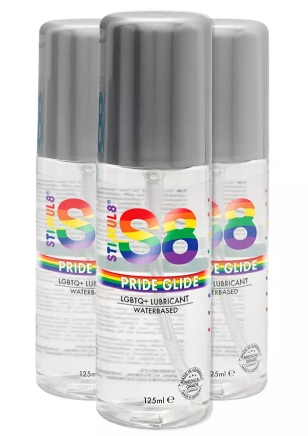 Pride Glide Stimul8 Liukuvoide 125ml - Liukuvoiteet - 8713221825001 - 1