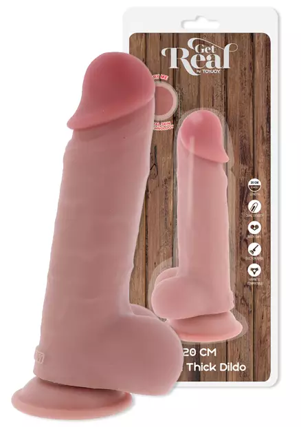 Aitoa penistä muistuttava dildo kiveksillä - Dildot ja Tekopenikset - 8713221842152 - 1