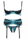 Cottelli Lingerie Turkoosi Alusasusetti - Alusasusetit - L222079242 - 4