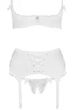 Cottelli Lingerie Valkoinen Avosetti - Alusasusetit - L222105522 - 5