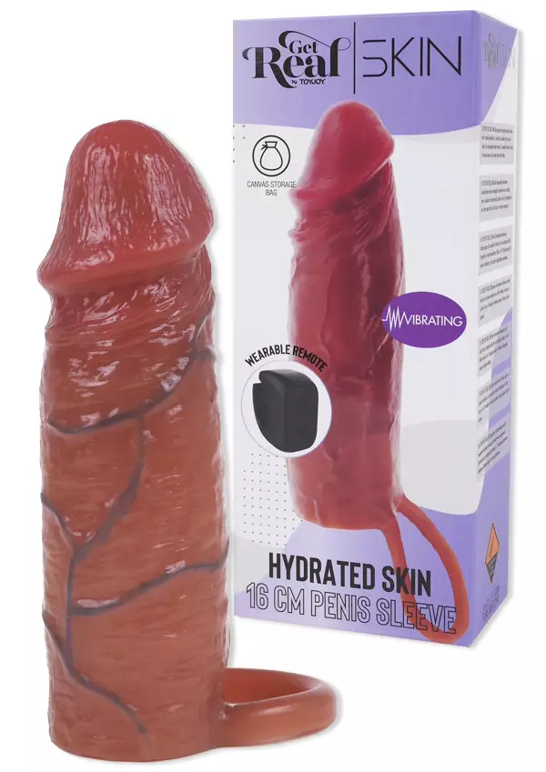 HydratedSkin Penisjatke 16cm Vibralla - Penisjatkot, Holkit ja Potenssituet - 8713221841902 - 1