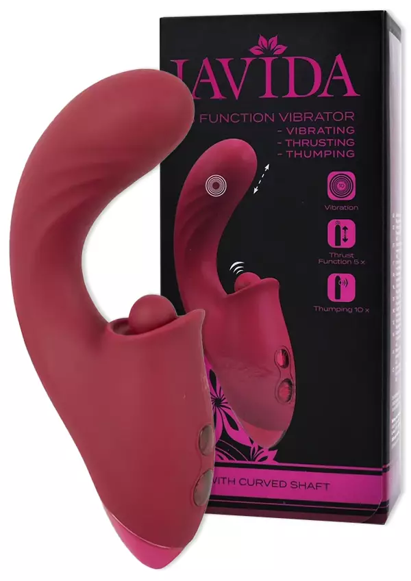 kaareva vibraattori, jonka klitoriskiihottimessa pieni pallo. - Vibraattorit - 4024144454112 - 1