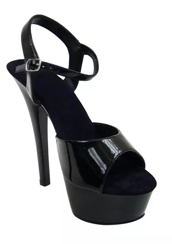 Mustat Pleaser Sandaalit - Platform Kengät - L3192 - 1