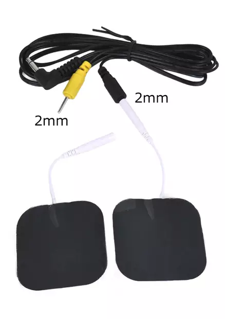E-Stim 2mm Kaapeli - ElectroSex Sähkölelut - 5060400400133 - 2
