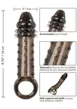 Ultimate Stud Extender Musta Penisjatko - Penisjatkot, Holkit ja Potenssituet - 716770094483 - 4