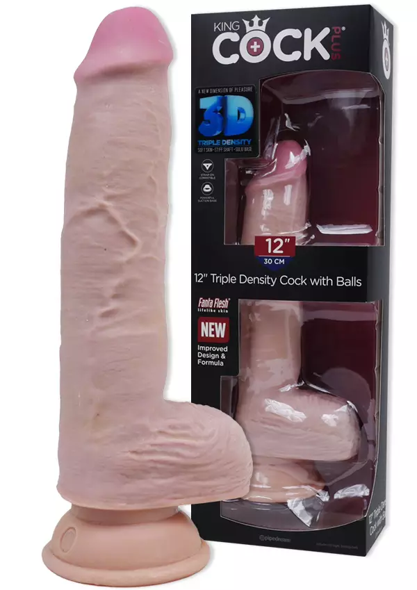 KingCock 3D Dildo 12" - Dildot ja Tekopenikset - 603912762563 - 1