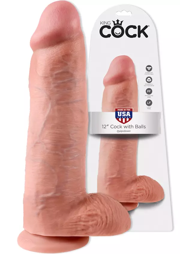 Iso dildo kiveksillä. Aitoa muistuttava. Varsi suora. - Dildot ja Tekopenikset - 603912350203 - 1