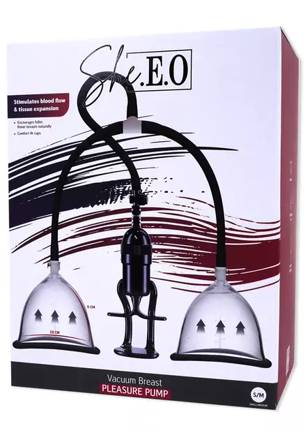 Rintapumppu, jossa kaksi kuppia ja letkujen päässä kahva. - Nännipumput - 8713221841964 - 1