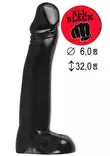 Iso dildo, joka on suora. Muotoiltu terska sekä kivekset. - Dildot ja Tekopenikset - 5420044200634 - 1