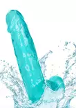 SizeQueen 6 Turkoosi Dildo - Dildot ja Tekopenikset - 716770096524 - 5
