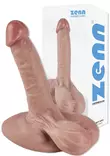 aitoa penistä muistuttava dildo, jossa roikkuvat kivekset - Dildot ja Tekopenikset - 8719497735204 - 1