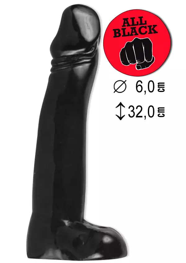 Iso dildo, joka on suora. Muotoiltu terska sekä kivekset. - Dildot ja Tekopenikset - 5420044200634 - 1
