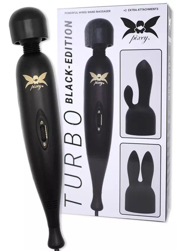 Black Edition Pixey Turbo Vibraattori - Klitoriskiihottimet ja Muut Hierojat - 8720246447644 - 1