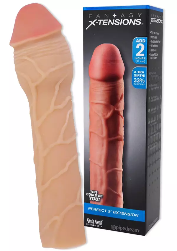 Perfect 2" Extension Penisjatke - Penisjatkot, Holkit ja Potenssituet - 603912345674 - 1