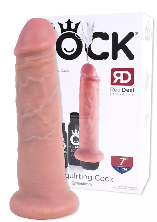 Squirt KingCock Dildo 7" - Dildot ja Tekopenikset - 603912737974 - 1