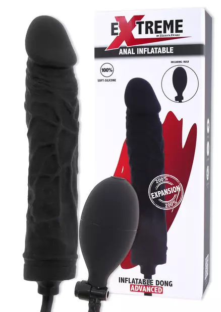 Paisuva dildo. Peniksen mallinen ja pohjasta pumpun letku. - Anustapit - 8713221835215 - 1