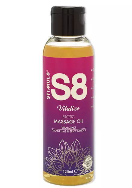 Vitalize Stimul8 Hierontaöljy 125ml - Hierontaöljyt - 8713221820495 - 1