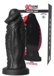 Musta, isokokoinen dildo. Voimakkaasti muotoiltu, ilman kiveksi=C3=A4 - Vibraattorit - 8713221836595 - 1