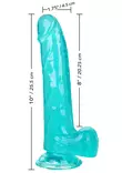 SizeQueen 8 Turkoosi Dildo - Dildot ja Tekopenikset - 716770096555 - 6