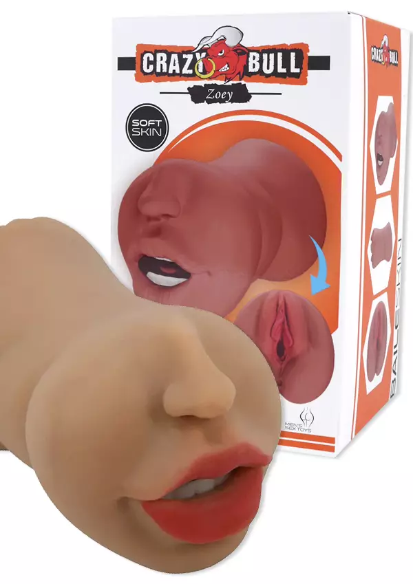 Misten masturbaattosi toisessa päässä suu ja nenä. toisessa tekopillu - Tekovaginat - 6959532360165 - 1