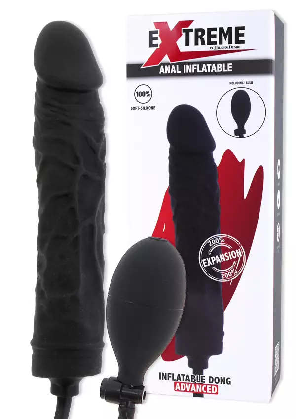Paisuva dildo. Peniksen mallinen ja pohjasta pumpun letku. - Anustapit - 8713221835215 - 1