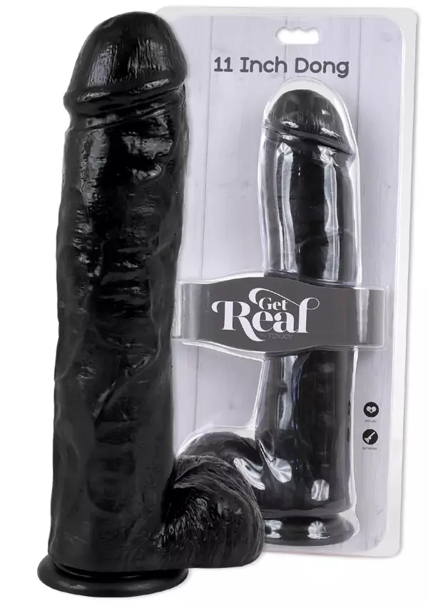 GetReal Dildo 11 Musta - Dildot ja Tekopenikset - 8713221486455 - 1