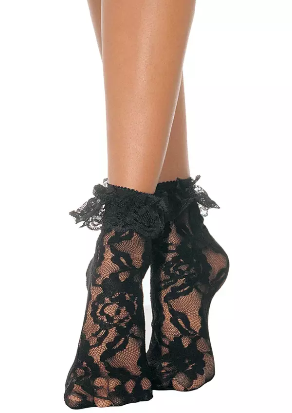 LegAvenue Mustat Nilkkasukat - StayUp Sukat - 714718004655 - 1