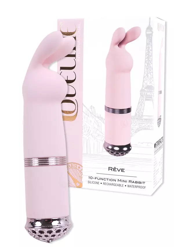 Minivibraattori, honka kärjessä pupun kuono sekä korvat - Vibraattorit - 8714273058645 - 1