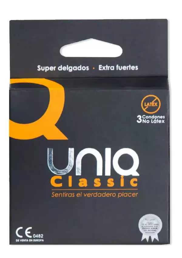 Uniq Classic Hartsikondomit 3kpl - Kondomit - 7709224446245 - 1