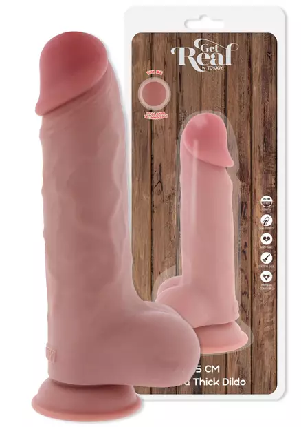 Aitoa penistä muistuttava dildo kiveksillä - Dildot ja Tekopenikset - 8713221842176 - 1